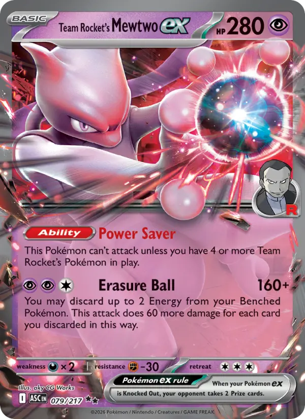 Team Rocket's Mewtwo ex #079