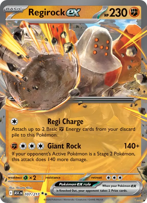 Regirock ex #107