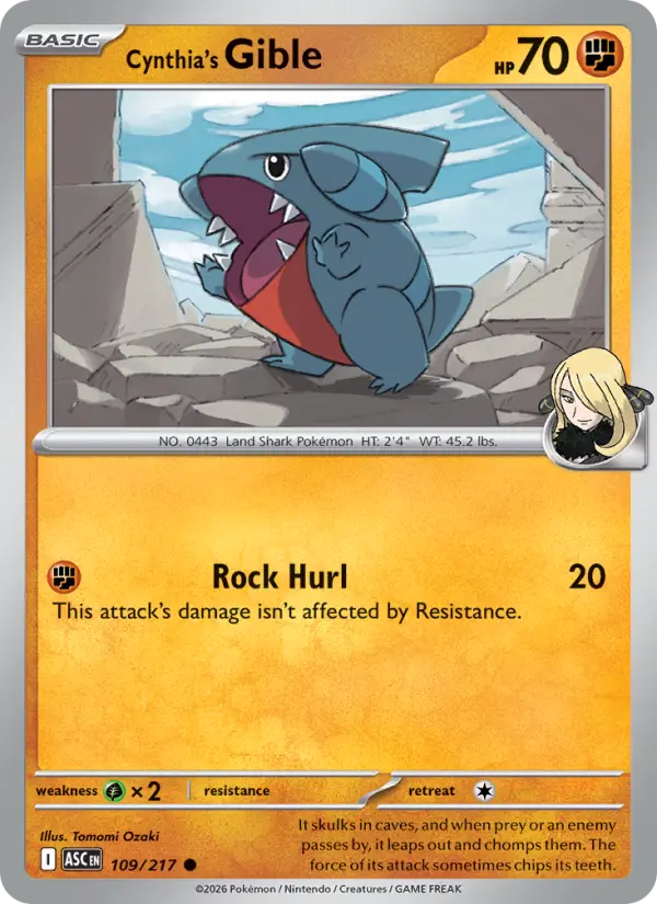 Cynthia's Gible #109