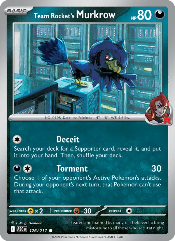 Team Rocket's Murkrow #126