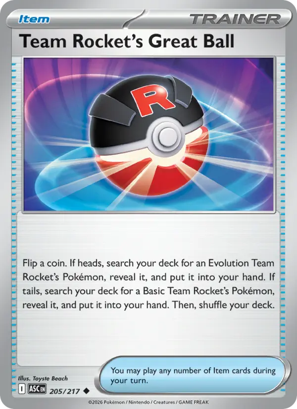 Team Rocket's Great Ball #205