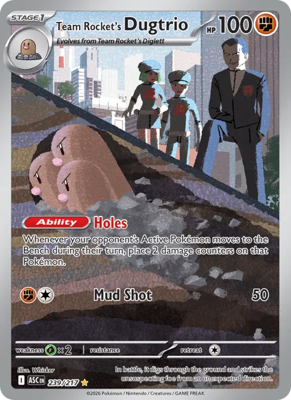 Team Rocket's Dugtrio #239