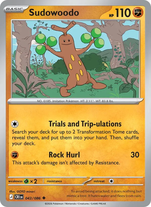 Sudowoodo #043