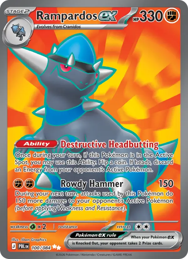 Rampardos ex #100