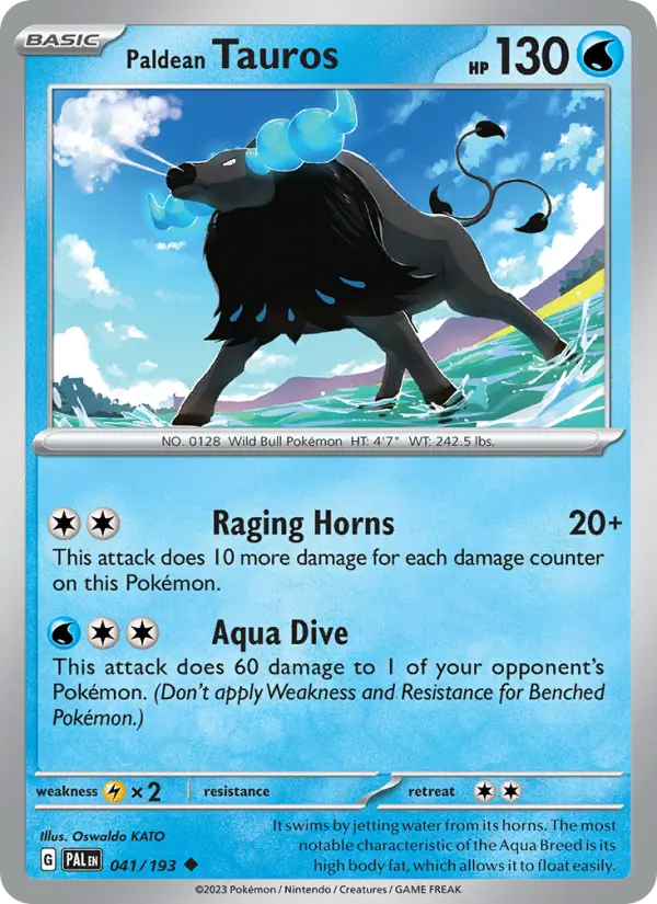 Paldean Tauros #041