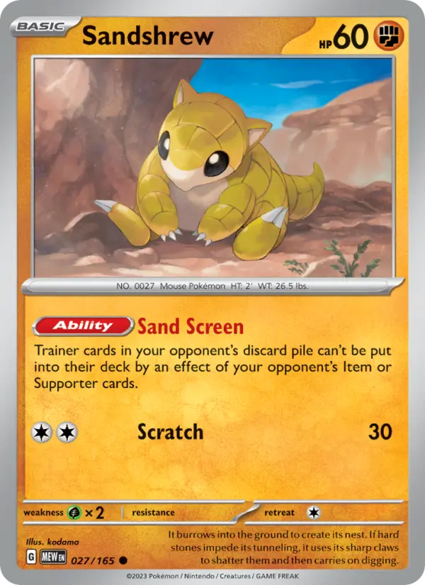 Sandshrew #027