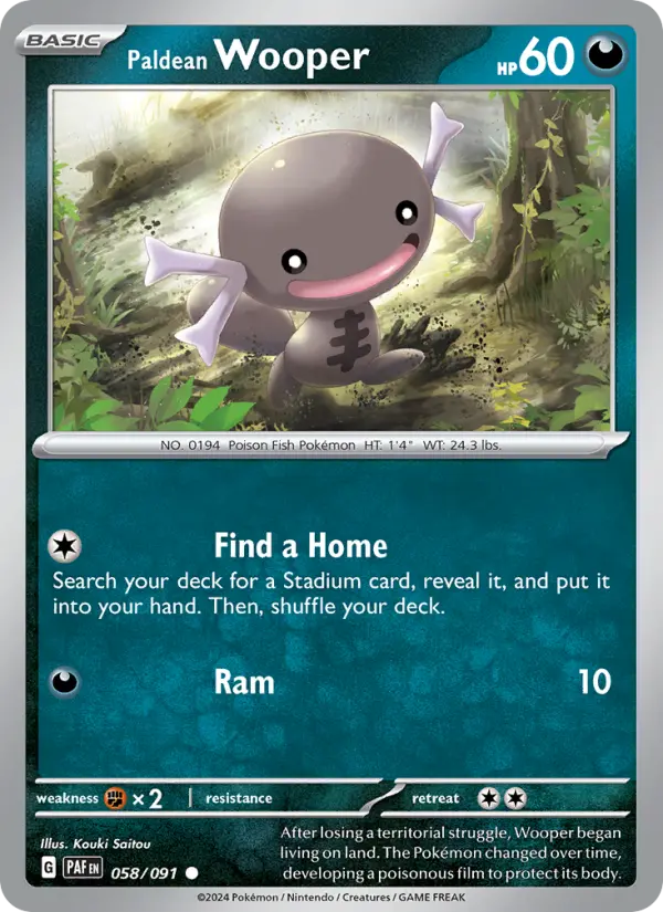 Paldean Wooper #058
