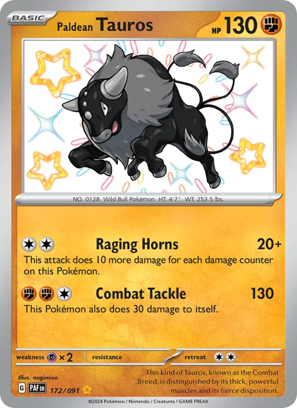 Paldean Tauros #172