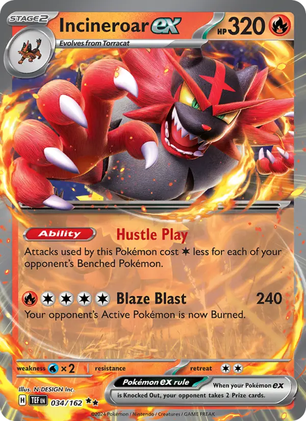 Incineroar ex #034
