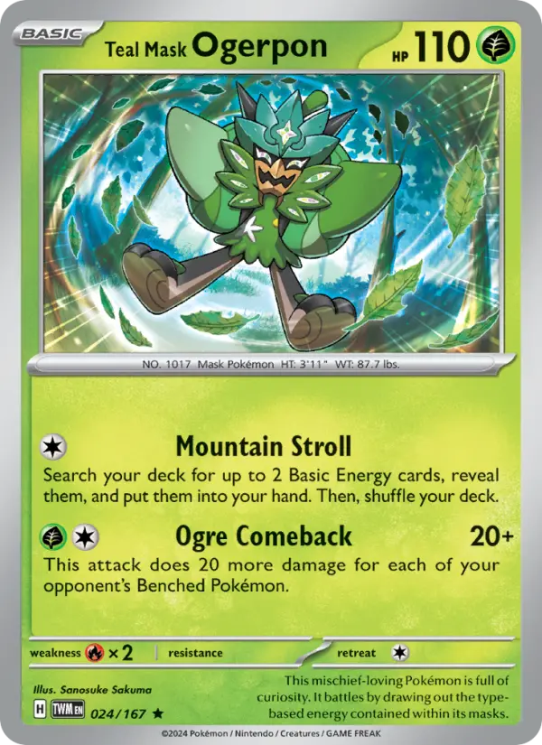 Teal Mask Ogerpon #024