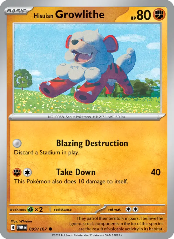 Hisuian Growlithe #099