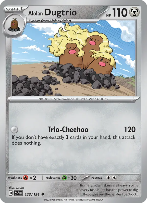 Alolan Dugtrio #123