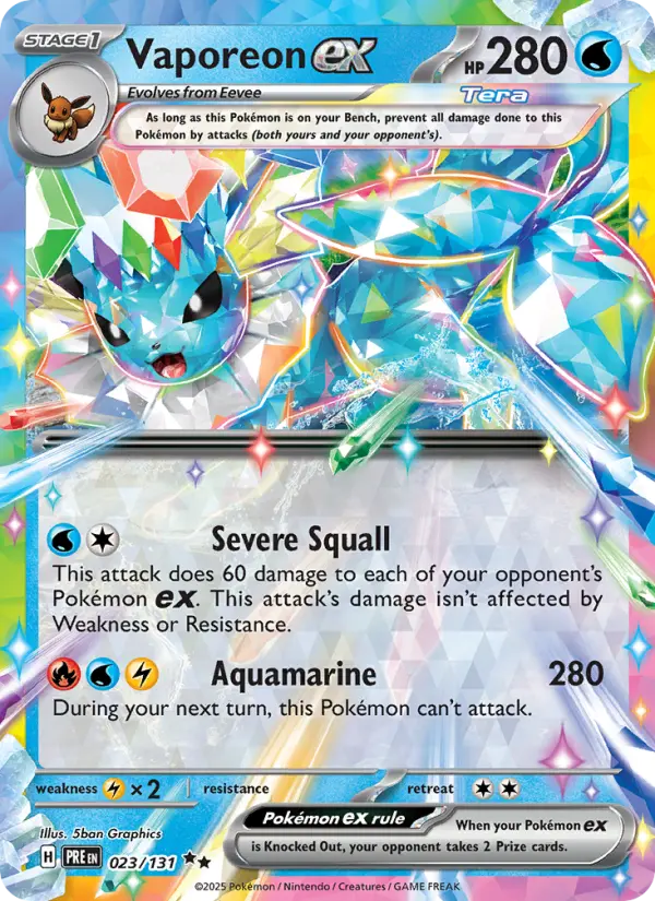 Vaporeon ex #023