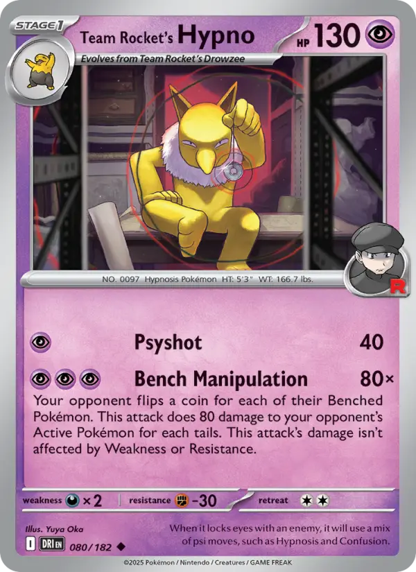 Team Rocket's Hypno #080