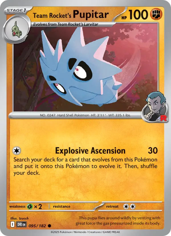 Team Rocket's Pupitar #095