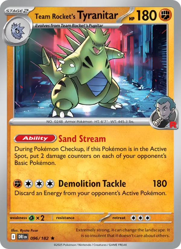 Team Rocket's Tyranitar #096