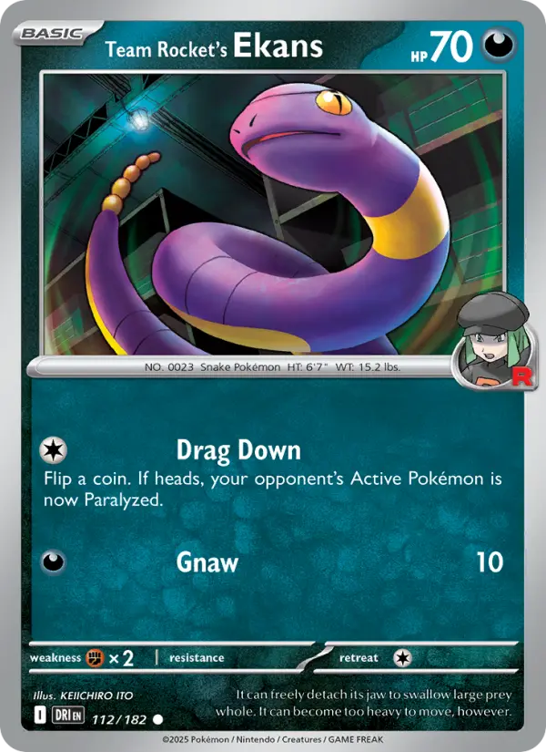 Team Rocket's Ekans #112