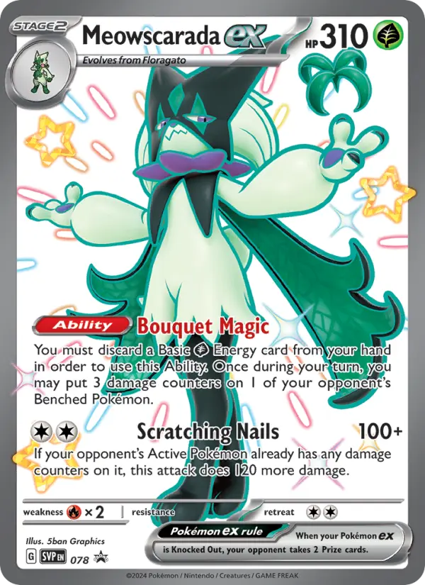 Meowscarada ex #078