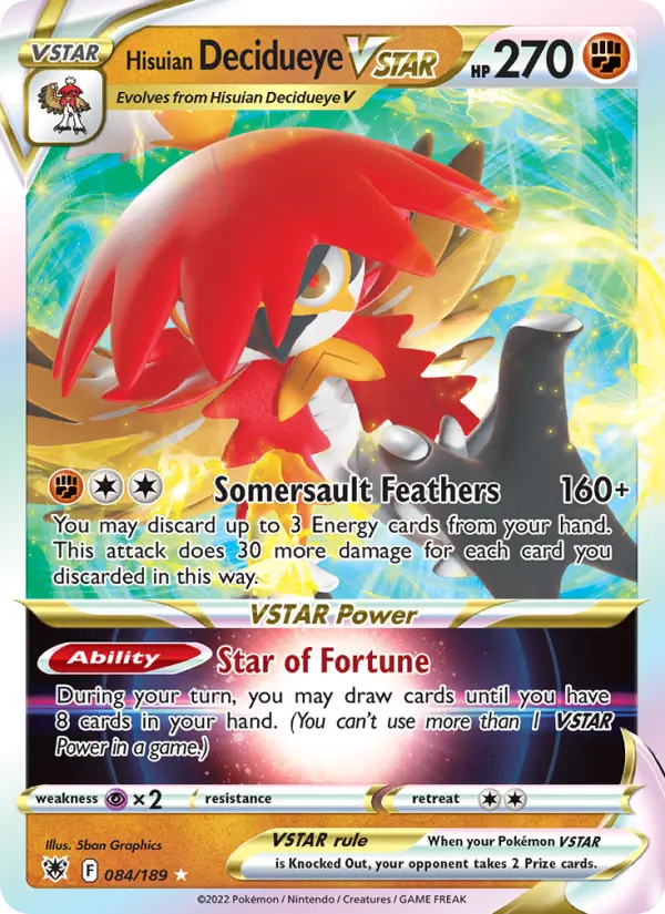 Hisuian Decidueye VSTAR #084