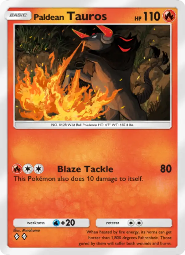 Paldean Tauros #013