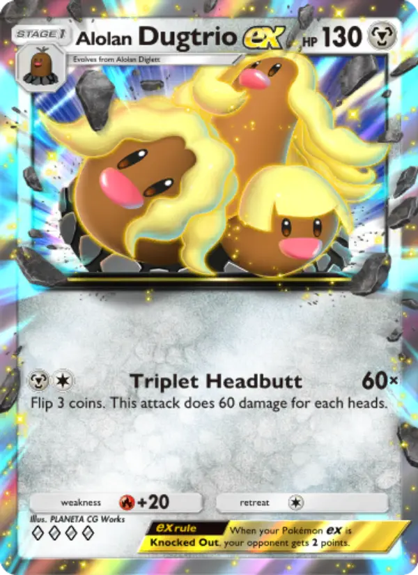 Alolan Dugtrio ex #047