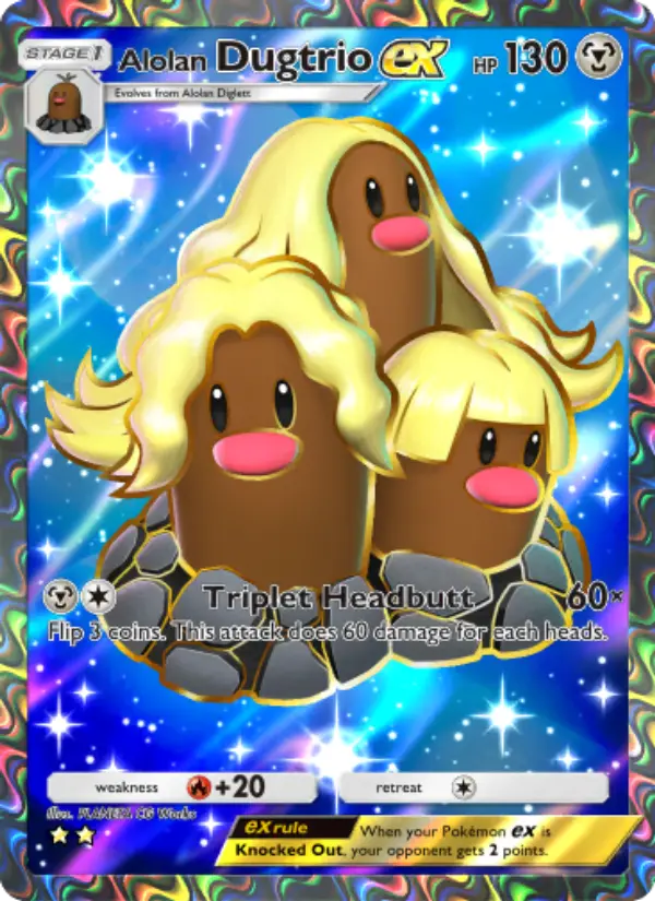 Alolan Dugtrio ex #080