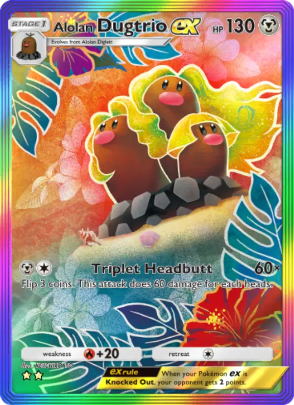 Alolan Dugtrio ex #087